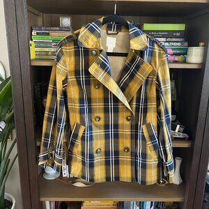 H&M Plaid Double Breasted Jacket